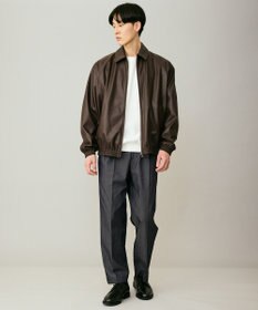 UNFILO MENS アラエルレザーライク ブルゾン