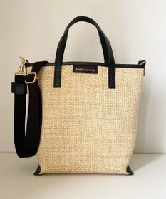 Hekhèr Le Style de Vie 【日本製 / 2WAY】ジュート×牛革 縦型トートバッグ
