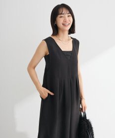 Green Parks 接触冷感麻調ゆったりサロペット