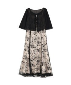 YECCA VECCA 【2点SET】フラワー柄スパンコール刺繍ドレス