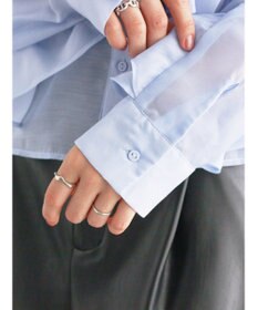 Te chichi シアーフリルティアードブラウス