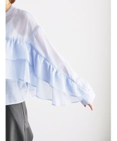 Te chichi シアーフリルティアードブラウス