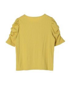 Green Parks リブ肩デザイン５分袖プルオーバー