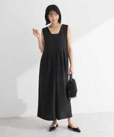 Green Parks 接触冷感麻調ゆったりサロペット