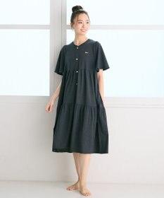 tsumori chisato SLEEP ツモリチサト ワンピース 5分袖 半袖 ルームウエア 綿混ベア天竺 ロング丈(ふくらはぎ付近) レディース UNT156 /ワコール