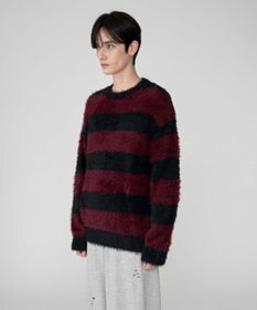 WEGO 【2025秋冬新作/ユニセックス着用ITEM/MLサイズ展開】フェザーニットプルオーバー