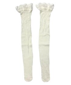 WEGO 総レースカラーハイソックス
