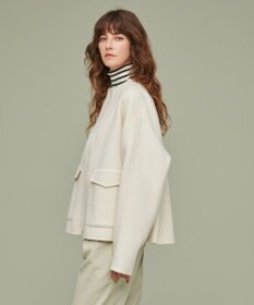 uncrave WHITE】リバー ショートコート / uncrave | ファッション通販 