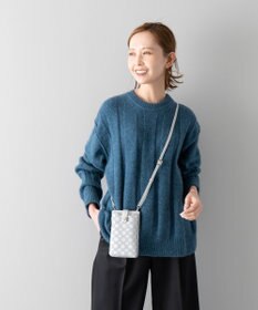 MIYABIYA La quoh with kirakaracho 南蛮七宝プリントレザー スマホショルダー