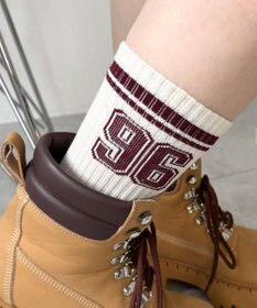 WEGO ナンバリングラインリブソックス