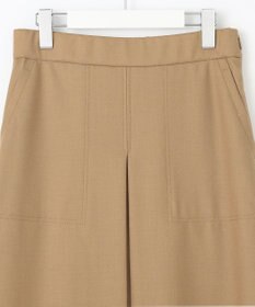 自由区 【洗える】ウォッシャブルハイカウントフラノ タックスカート