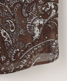 自由区 ペイズリープリントボウタイ ブラウス