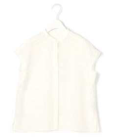 ICB 【洗える】 カラミストライプ ブラウス