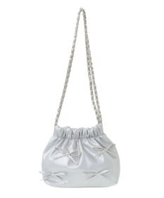 Green Parks ・ＱＵＯＮ　リボンチェーン巾着