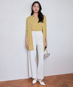 洗える】シンセティックハイゲージ ロングカーディガン / ICB 洗える】シンセティックハイゲージ ロングカーディガン / ICB