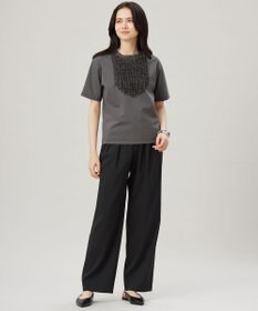 自由区 L 【セットアップ対応・洗える】LIPストレッチワイドストレート パンツ