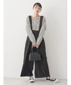 earth music&ecology バック釦ボーダーチュニック