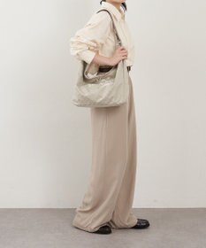 russet ステンシル風プリント ナイロン2WAYショルダーバッグ(SF-271)