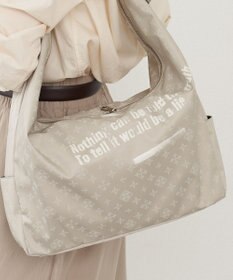 russet ステンシル風プリント ナイロン2WAYショルダーバッグ(SF-271)