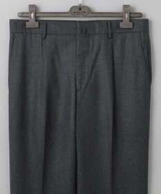 GOTAIRIKU 【保温性/ストレッチ/シワになりにくい】サキソニーストレッチパンツ（１タック）