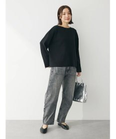 Green Parks 洗える　ボートネックニットプルオーバー