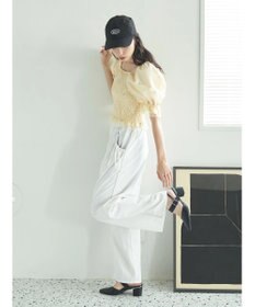 earth music&ecology フラワー刺繍ブラウス