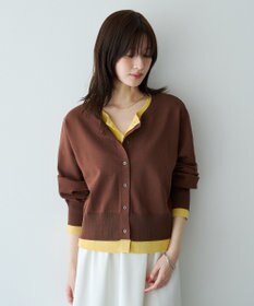 YECCA VECCA 2wayレイヤードクルーネックカーディガン