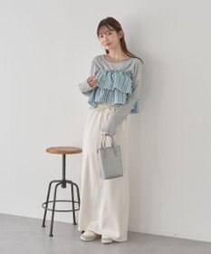 earth music&ecology 【予約】アソートチェックティアードビスチェ