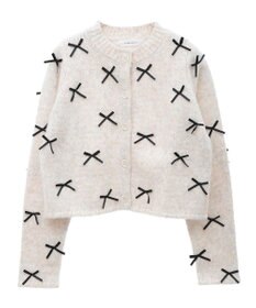 Green Parks ・ＡＮＤＳＥＡＲＣＨ　メニーリボンニットカーディガン