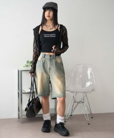WEGO 【カップ付きインナー】グラフィックプリントカップインキャミ