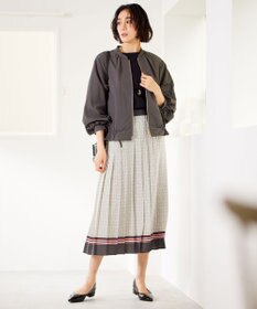 自由区 【撥水加工・UVケア・洗える】ライトグログラン ブルゾン