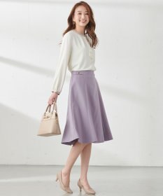 ANY SIS 【洗える】サイドバックルライト スカート