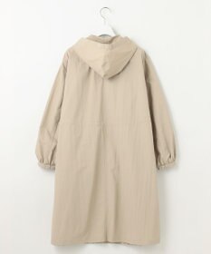 自由区 【撥水加工・UVケア・洗える】ライトグログランフーデッド コート