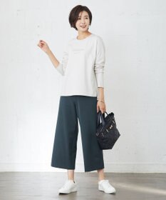 J.PRESS LADIES S 【洗える】アルガンシルク ワイドパンツ
