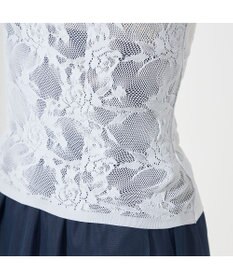 Chacott 【ノーソーイングニット】キシリトールシアーレース2Wayトップ