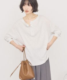 AMERICAN HOLIC 【選べる丈】ヘンリーネックワッフルメロープルオーバー