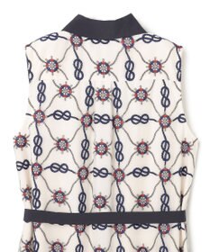 GRACE CONTINENTAL マリン刺繍チュールワンピース