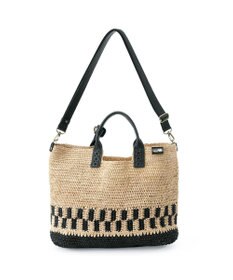 IBIZA ラフィア　２ＷＡＹバッグ　（Ｌ）