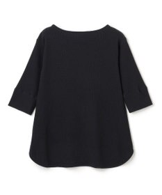 BEIGE， 【洗える】GLOBE / コットンリブ7分袖カットソー