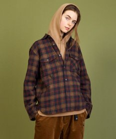 JOSEPH ABBOUD MOUNTAIN オーガニック チェック ラフィーネル シャツ