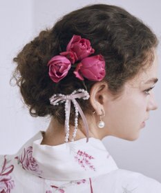Maison de FLEUR パールリボンクリップＳＥＴ