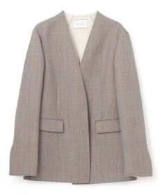 BEIGE， GRANET / ノーカラーリバージャケット