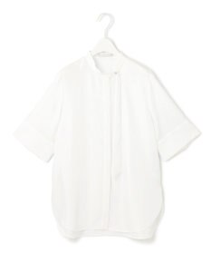 ICB 【接触冷感・速乾・洗える】シルキーツイル デザインブラウス