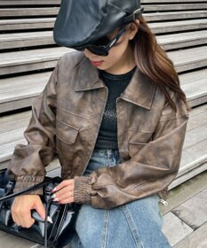 WEGO PUショートブルゾン