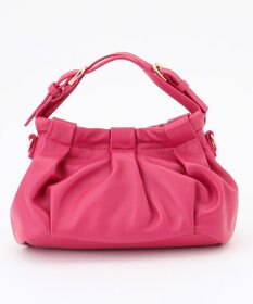 LA BAGAGERIE シープレザー　ギャザーミニマムバッグ