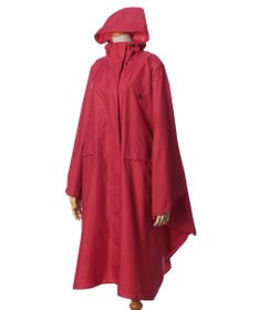 MOONBAT POLO RALPH LAUREN(ポロ ラルフローレン) ポロポニー ポケッタブル レインポンチョ レインコート 無地 フード 収納袋 ロゴ入 レディース