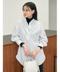 AMERICAN HOLIC イージーケアバンドカラーシャツチュニック