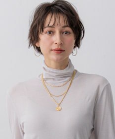 23区 3連チェーン コイン ネックレス ゴールド系