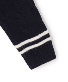 J.PRESS MEN 【NYUZELESS】ラムズウール ケーブルチルデン ニット