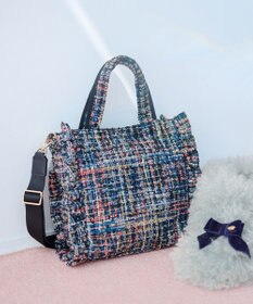 TOCCA 【美人百花掲載】【一部カラー撥水】TRIM WAVES MINITOTE ミニトートバッグ